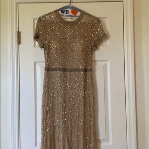 Sequin gold gown